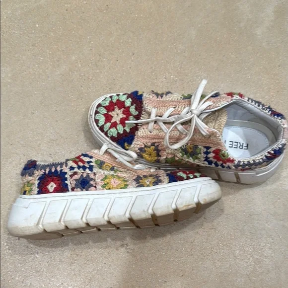 Free People Multicolor Crochet Sneakers - Picture 1 of 2